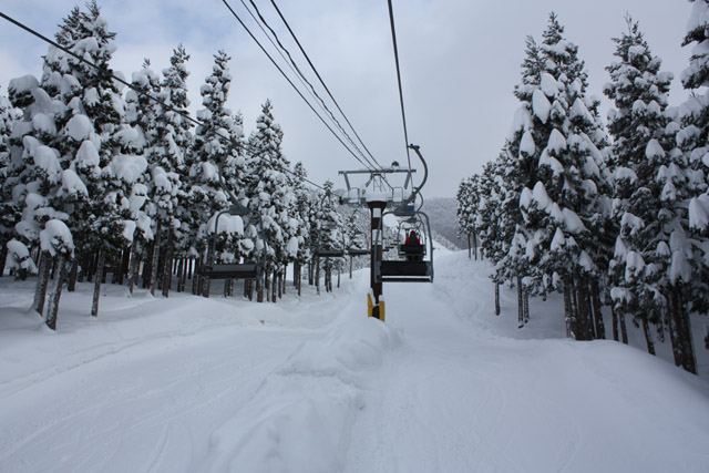 富山県 スノーバレー利賀スキー場 ライン２リフト